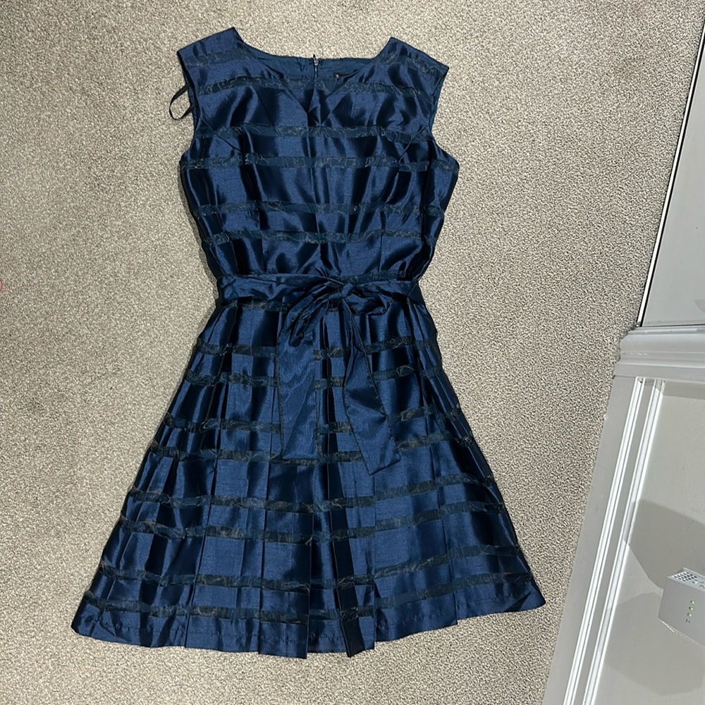 Chetta B blue cocktail dress